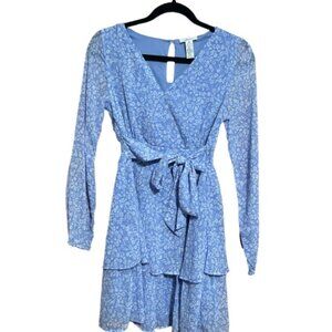 Light Blue floral Women’s Mini Dress